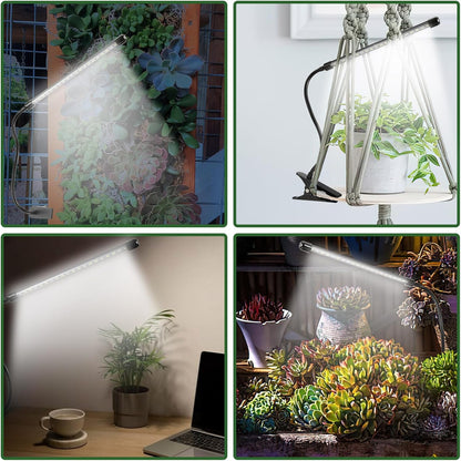 Clip-On Grow Light for Indoor Plants | Full Spectrum with Auto-Timer